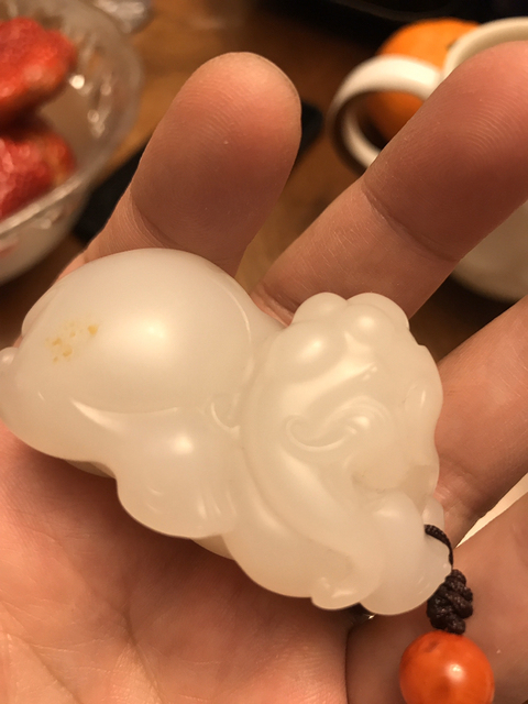 古玩玉器和田玉瑞獸把件拍賣，當前價格11200元