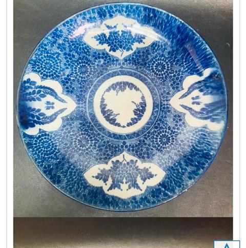 古玩陶瓷青花盤拍賣，當前價格12500元