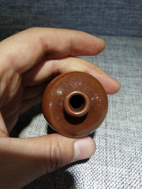 古玩陶瓷紫金釉 梅瓶鼻煙壺拍賣，當前價格8000元