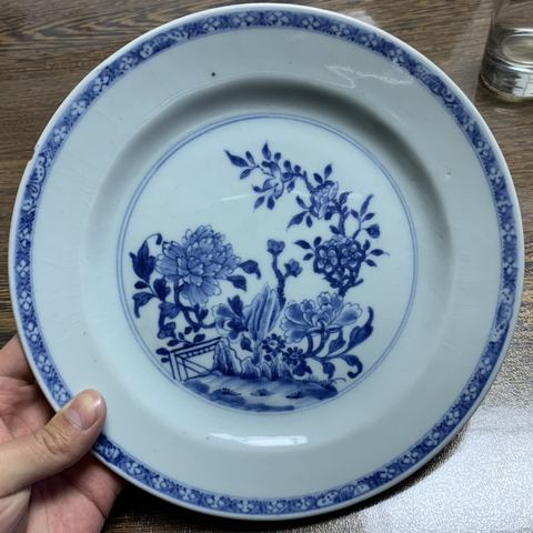 古玩陶瓷青花盤拍賣，當前價格3800元