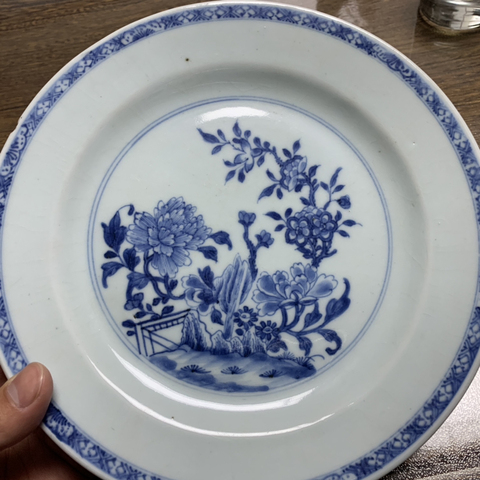 古玩陶瓷青花盤拍賣，當前價格3800元