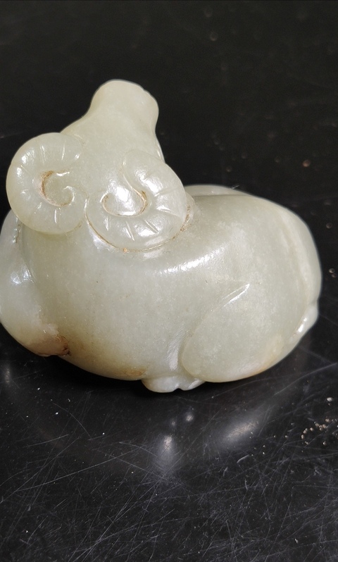 古玩玉器玉牛拍賣，當前價格9000元