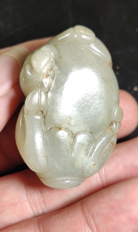 古玩玉器玉牛拍賣，當前價格9000元