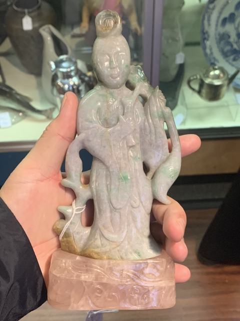 古玩玉器仕女拍賣，當前價格13500元