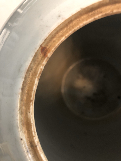 古玩陶瓷清代晚期到民國早期墨彩牡丹詩文冬瓜蓋罐拍賣，當(dāng)前價格8600元