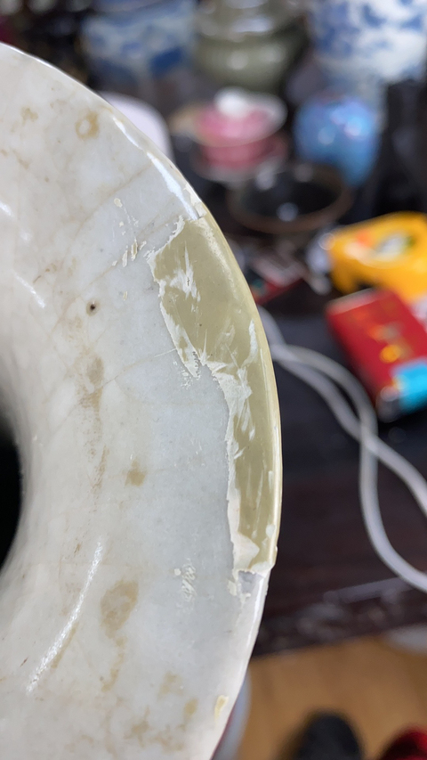 古玩陶瓷雍正 ?仿官釉出戟花觚拍賣，當前價格10800元