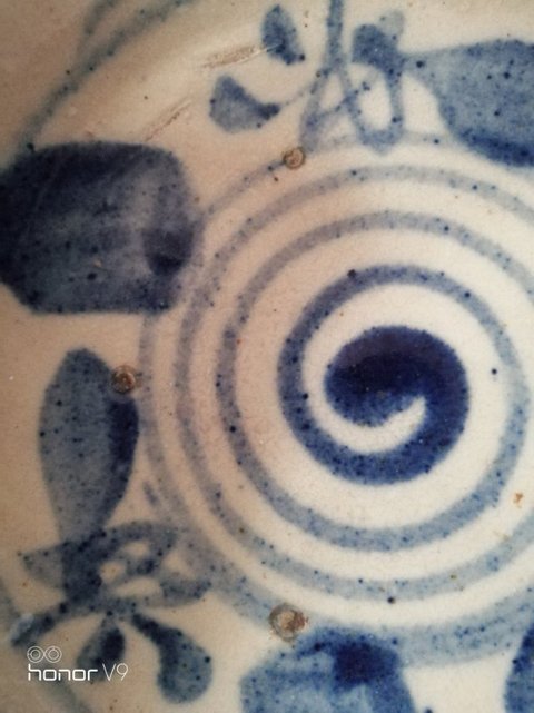 古玩陶瓷青花盤拍賣，當(dāng)前價(jià)格9800元