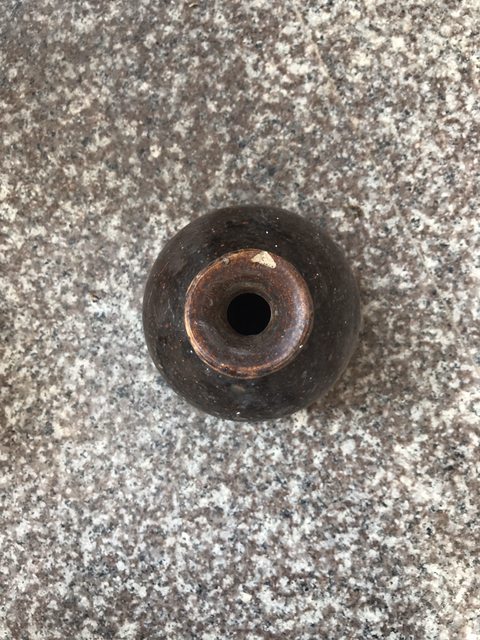 古玩陶瓷醬釉玉壺春瓶拍賣，當(dāng)前價(jià)格6800元