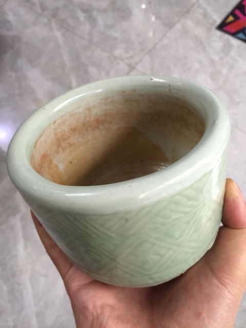 古玩陶瓷豆青釉暗刻爐拍賣，當前價格13200元