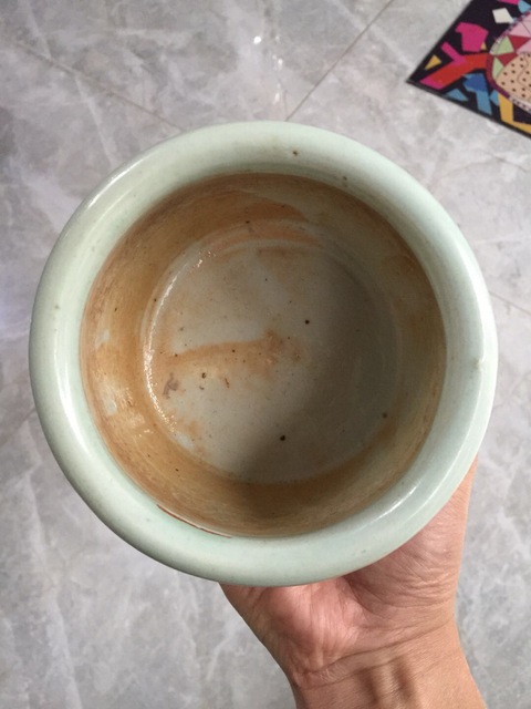 古玩陶瓷豆青釉暗刻爐拍賣，當前價格13200元