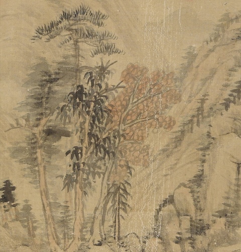 古玩字畫顧沄山水拍賣，當前價格4800元