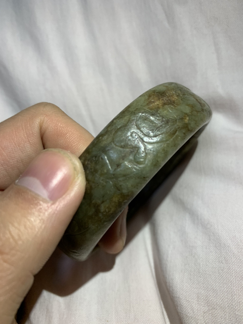 古玩玉器翡翠手鐲拍賣，當前價格13300元