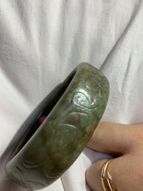 古玩玉器翡翠手鐲拍賣，當前價格13300元