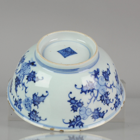 古玩陶瓷三多青花碗拍賣，當前價格13600元