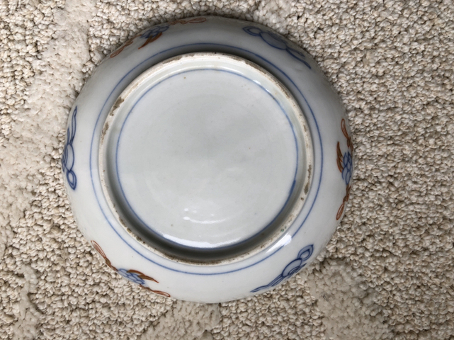 古玩陶瓷青花加彩盤拍賣，當前價格3200元