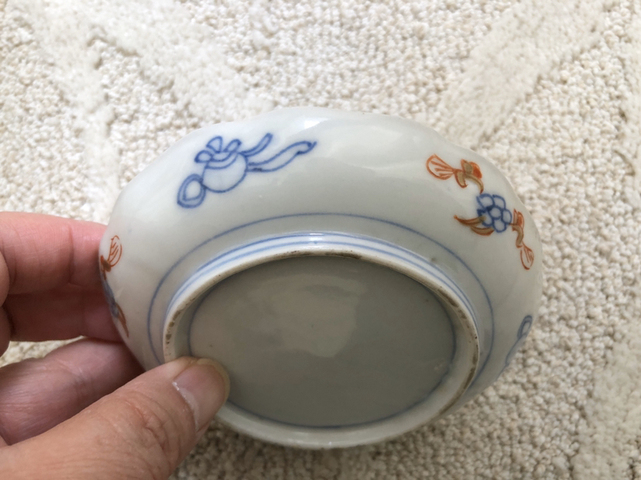 古玩陶瓷青花加彩盤拍賣，當前價格3200元