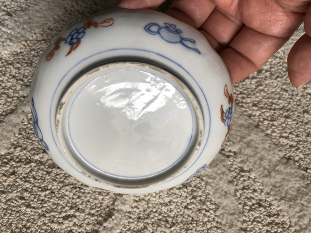 古玩陶瓷青花加彩盤拍賣，當前價格3200元