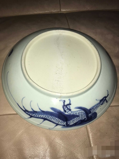 古玩陶瓷龍紋盤拍賣，當前價格4600元