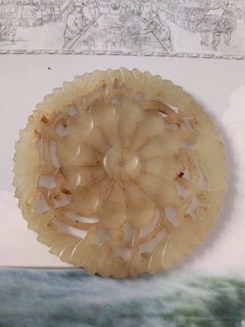 古玩玉器玉花片拍賣(mài)，當(dāng)前價(jià)格2600元