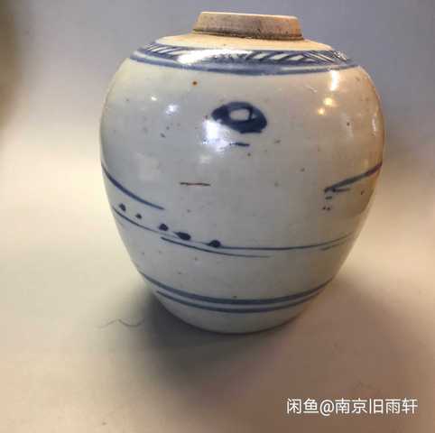 古玩陶瓷青花山水紋罐拍賣，當前價格9800元