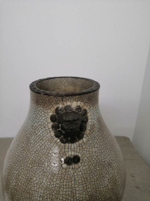 古玩陶瓷哥釉瓶拍賣，當(dāng)前價(jià)格8600元