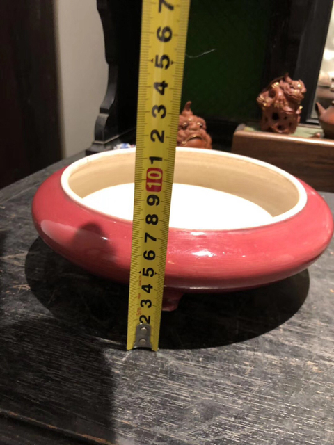 古玩陶瓷紅釉洗拍賣，當前價格5400元