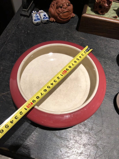 古玩陶瓷紅釉洗拍賣，當前價格5400元