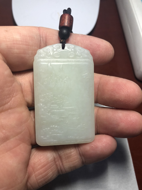 古玩玉器山水牌子拍賣，當(dāng)前價(jià)格7500元