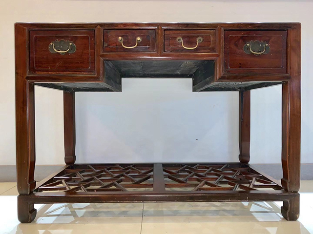 古玩雜項民國時期帶泥托書桌拍賣，當(dāng)前價格12500元