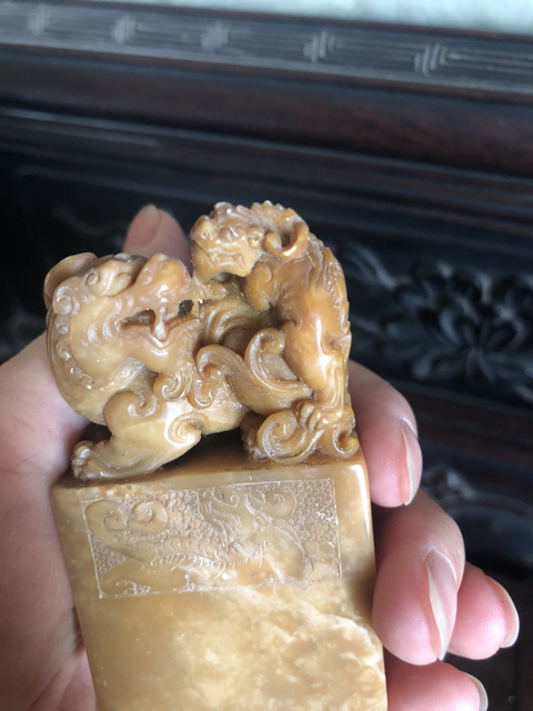 古玩玉器壽山石老印章拍賣,當(dāng)前價(jià)格6999元