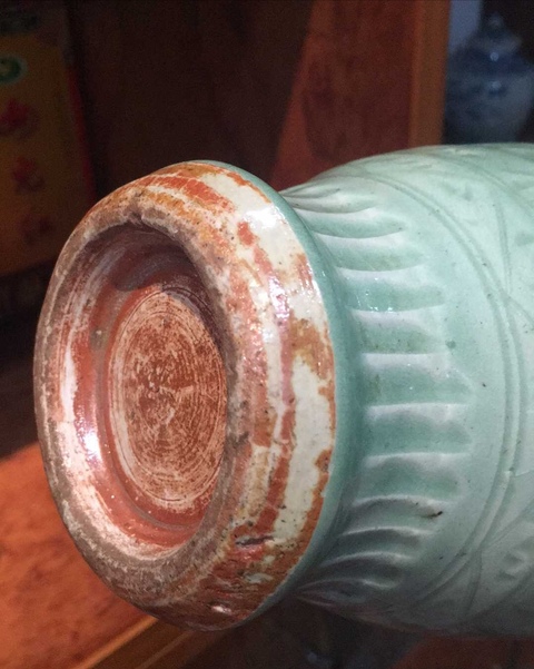 古玩陶瓷龍泉窯瓶拍賣，當前價格12400元