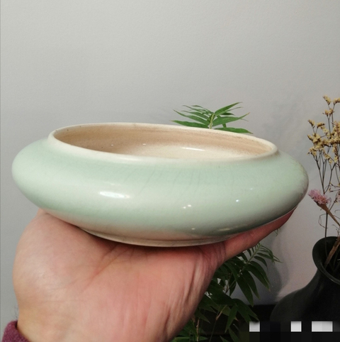 古玩陶瓷綠釉洗拍賣，當前價格4600元