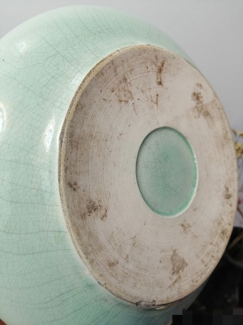 古玩陶瓷綠釉洗拍賣，當前價格4600元