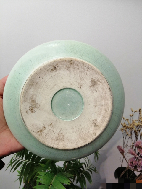 古玩陶瓷綠釉洗拍賣，當前價格4600元