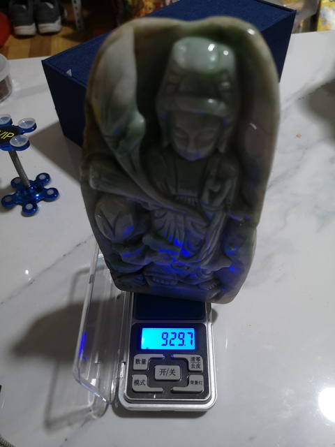 古玩玉器翡翠觀音拍賣，當前價格16000元