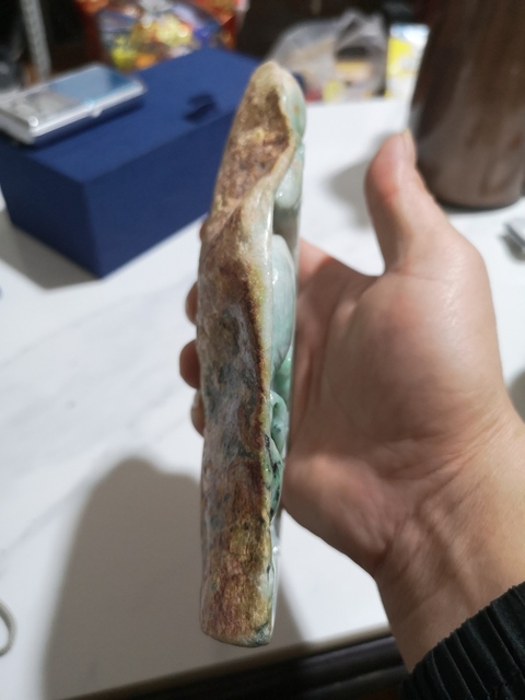 古玩玉器翡翠觀音拍賣，當前價格16000元