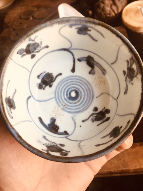 古玩陶瓷青花盤碗拍賣，當前價格7900元