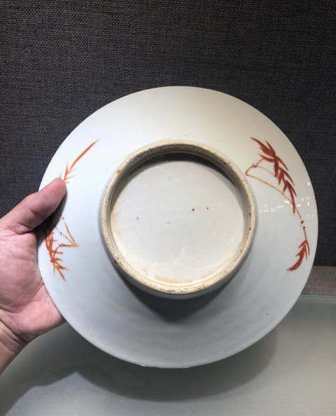 古玩陶瓷粉彩盤拍賣，當前價格6600元