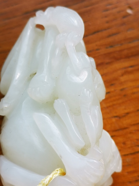 古玩玉器手把件,雙獅,母子情深拍賣,當前價格1800元