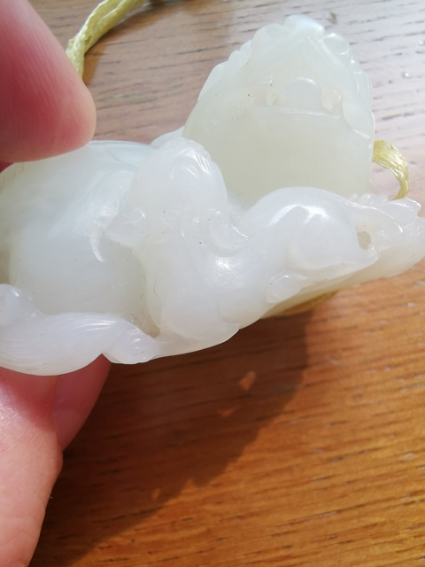 古玩玉器手把件,雙獅,母子情深拍賣,當前價格1800元