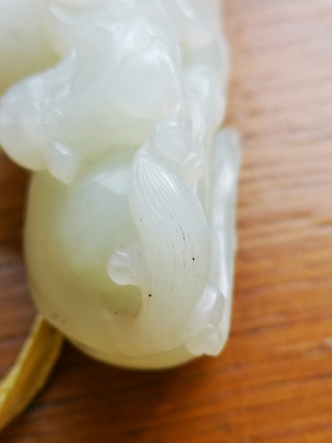 古玩玉器手把件,雙獅,母子情深拍賣,當前價格1800元