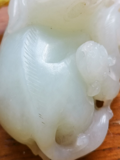 古玩玉器手把件,雙獅,母子情深拍賣,當前價格1800元