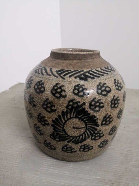 古玩陶瓷青花罐拍賣，當(dāng)前價(jià)格5800元