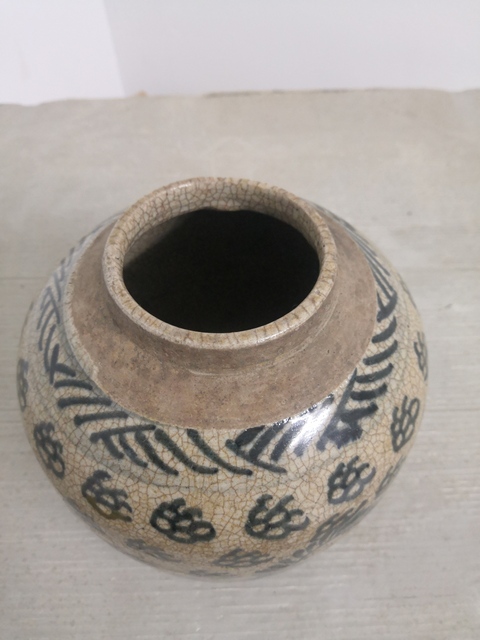 古玩陶瓷青花罐拍賣，當(dāng)前價(jià)格5800元