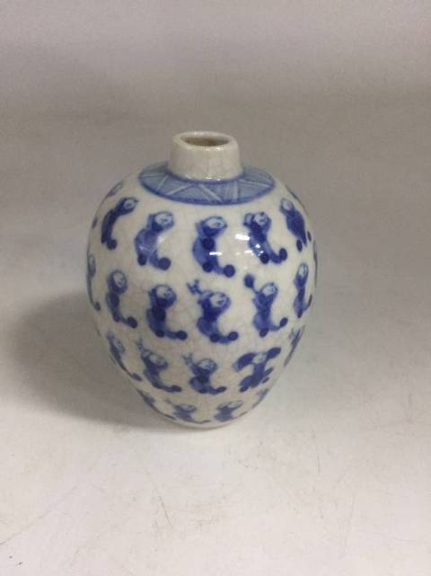 古玩陶瓷青花罐拍賣，當前價格6600元