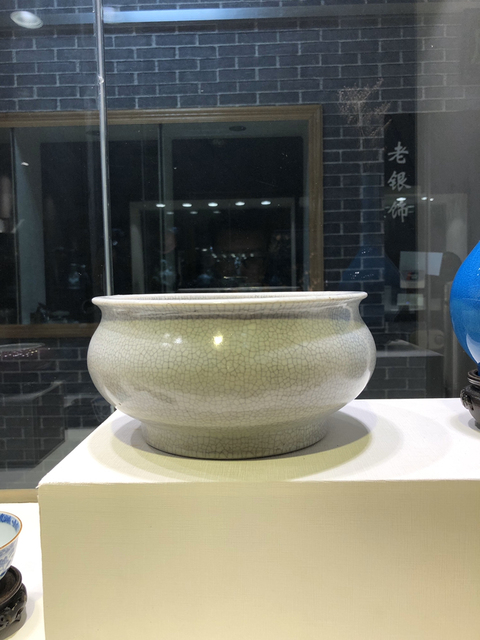 古玩陶瓷清乾隆 ?哥釉筆洗拍賣，當前價格14800元