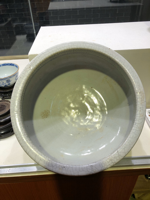 古玩陶瓷清乾隆 ?哥釉筆洗拍賣，當前價格14800元