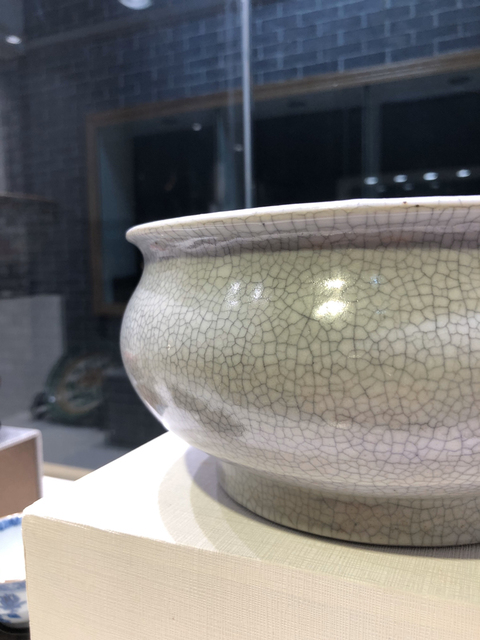 古玩陶瓷清乾隆 ?哥釉筆洗拍賣，當前價格14800元