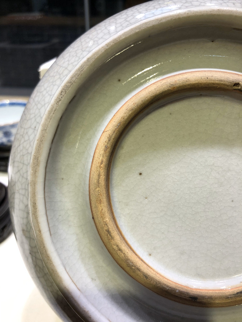 古玩陶瓷清乾隆 ?哥釉筆洗拍賣，當前價格14800元