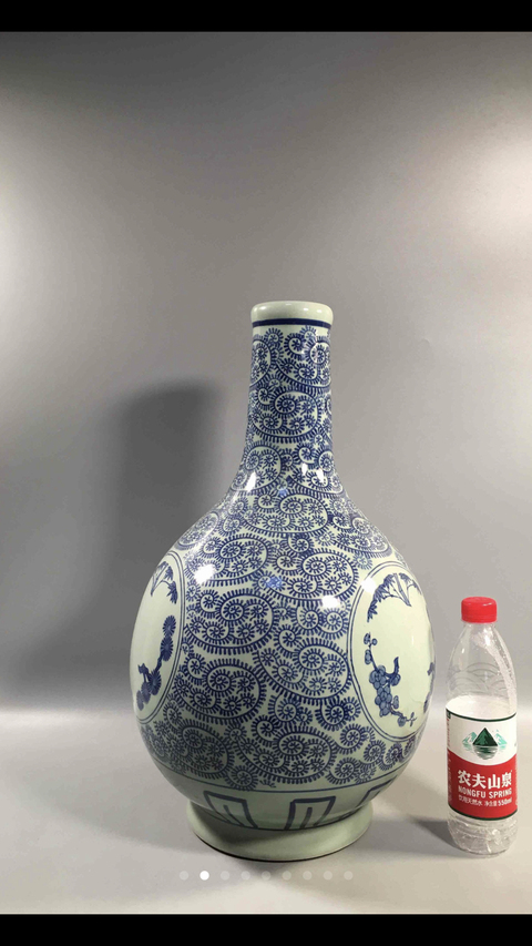 古玩陶瓷青花瓶拍賣，當前價格8600元